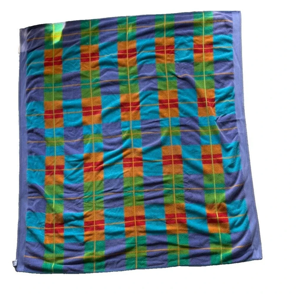 Vintage TERRISOL Beach Towel Blanket LARGE 59